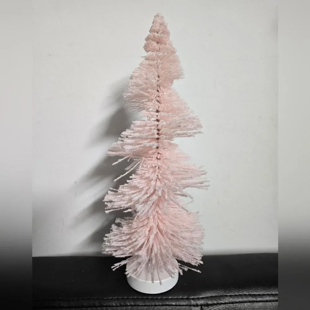 Set of two Pink Blue Christmas Spiral 12